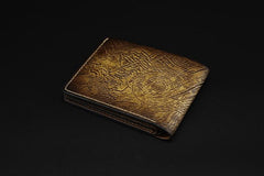 Handmade Leather Tooled Transformers Megatron Mens billfold Wallet Cool Leather Wallet Slim Wallet for Men - imessengerbags