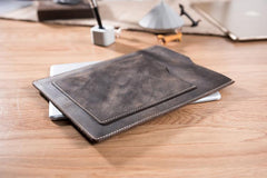 Handmade Leather Mens Clutch Cool Slim iPad Pro Case iPad Pro Cover for Men