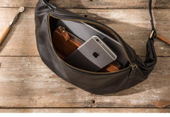 Leather Mens FANNY PACK MENS WAIST BAG HIP PACK BELT BAG FOR MEN