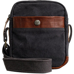 Canvas Leather Mens Cool Messenger Bag Sling Bag Chest Bag Bike Bag Cycling Bag for men - imessengerbags