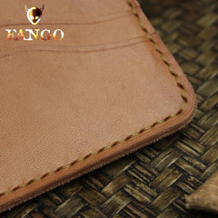 Handmade Leather Floral Mens Cool Travel Long Wallet Card Holder Card Slim Clutch Wallets for Men - imessengerbags