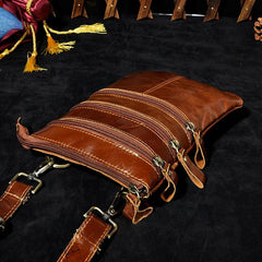 Leather Belt Pouch Mens Small Cases Waist Bag Hip Pack Belt Bag Fanny Pack Bumbag for Men - imessengerbags