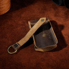 Handmade Leather Mens Cool Key Wallet Car Key Holder Key Case for Men - imessengerbags