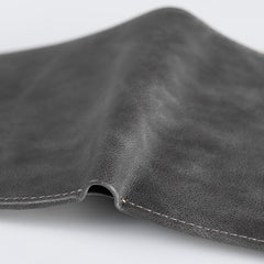 Handmade Leather Mens Cool Slim Leather Wallet Men Small Wallets Bifold for Men - imessengerbags
