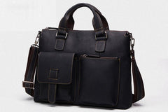 Handmade Leather Mens Cool Messenger Bag Work Bag Satchel Bag Briefcase Bag for men - imessengerbags