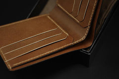Handmade Leather Tooled World of Warcraft Lich King Mens billfold Wallet Cool Leather Wallet Slim Wallet for Men - imessengerbags