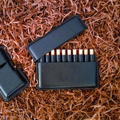 Cool Leather Mens 10pcs Slim Cigarette Holder Case Vintage Custom Cigarette Case for Men - imessengerbags