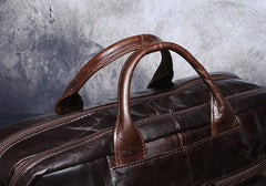 Genuine Leather Mens Cool Messenger Bag Briefcase Backpack Bag Travel Bag for Men - imessengerbags