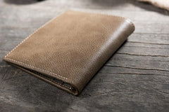 Handmade Leather Mens Cool Slim Leather Wallet Men Small Wallets Bifold for Men - imessengerbags
