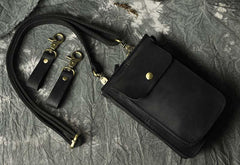 Leather Belt Pouch Mens Small Cases Waist Bag Hip Pack Belt Bag Fanny Pack Bumbag for Men - imessengerbags