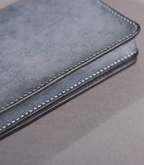 Handmade Leather Mens Clutch Wallet Cool Leather Wallet Long Phone Wallets for Men