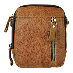 Leather Belt Pouch Mens Small Cases Waist Bag Hip Pack Belt Bag Fanny Pack Bumbag for Men - imessengerbags