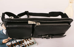 Leather Mens FANNY PACK MENS WAIST BAG HIP PACK BELT BAG FOR MEN
