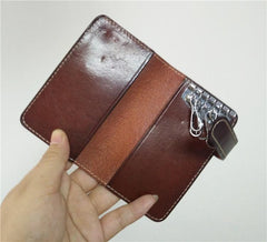 Handmade Mens Leather Biker Key Wallet Cool Small Key Wallet Key Holders - imessengerbags