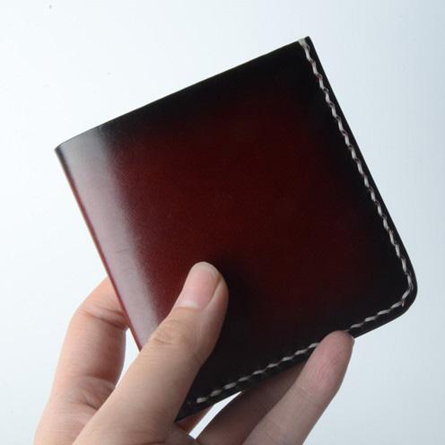 Handmade Leather Minimalist Mens Cool Slim Leather Wallet Men billfold Wallets Bifold for Men - imessengerbags