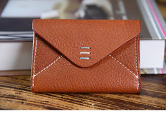 Handmade Mens Cool Short Leather Wallet Men Small Card Slim Wallets Bifold for Men