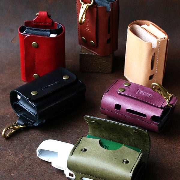Cool Leather Mens IQOS Cigarette Case With Belt Clip Loop IQOS Holder for Men - imessengerbags