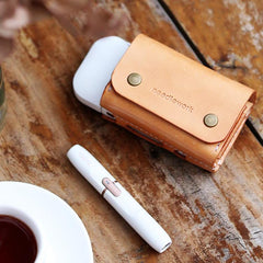 Cool Leather Mens IQOS Cigarette Case With Belt Clip Loop IQOS Holder for Men