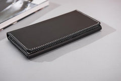 Handmade Leather Mens Clutch Wallet Cool Leather Wallet Long Phone Wallets for Men - imessengerbags