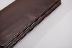 Handmade Leather Mens Travel Wallet Passport Leather Wallet Long Phone Wallets for Men