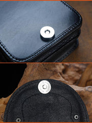 Cool Leather Mens Snake Biker Belt Pouch Waist Bag Drop Leg Bag for Men - imessengerbags