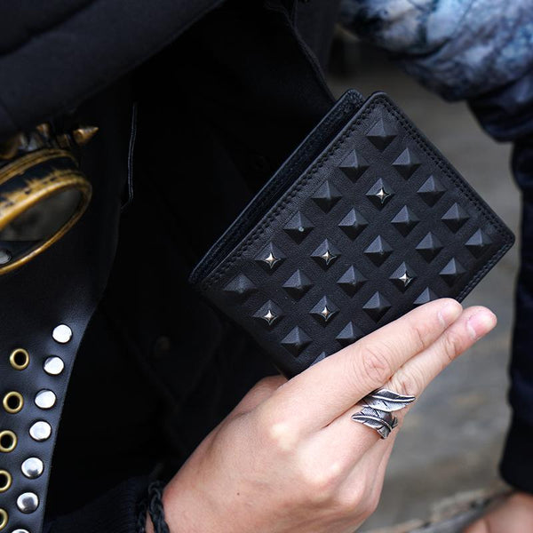 Genuine Leather Mens Cool billfold Leather Wallet Men Small Zipper Wallets for Men - imessengerbags