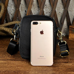 Leather Belt Pouch Mens Small Cases Waist Bag Hip Pack Belt Bag Fanny Pack Bumbag for Men - imessengerbags