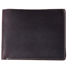 Handmade Leather Mens Cool Wallet Men Slim Wallets Front Pocket Wallet for Men - imessengerbags