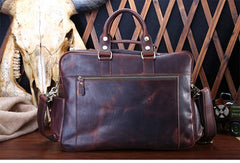 Genuine Leather Mens Cool Messenger Bag Work Bag Satchel Bag Briefcase Bag for men - imessengerbags