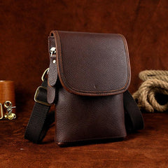 Leather Belt Pouch Mens Cases Waist Bag Hip Pack Belt Bag Fanny Pack Bumbag for Men