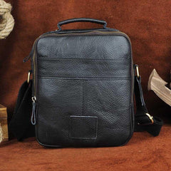 Small Leather Mens SIDE BAG COURIER BAG Messenger Bag Shoulder Bag for Men