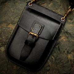 Leather Belt Pouch Mens Small Cases Waist Bag Hip Pack Belt Bag Fanny Pack Bumbag for Men - imessengerbags
