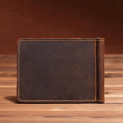 Handmade Genuine Leather Wallet billfold Leather Wallet Slim Bifold Wallet Bag For Mens - imessengerbags