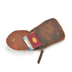 Handmade Leather Mens Cool Chest Bag Sling Bag Crossbody Bag Travel Bag Hiking Bag for men - imessengerbags