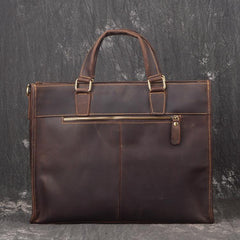 Men Leather Briefcase Bag Vintage Handbag Shoulder Bag For Men - imessengerbags