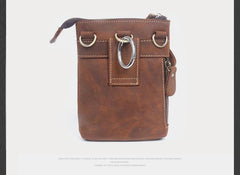 Leather Belt Pouch Mens Small Cases Waist Bag Hip Pack Belt Bag Fanny Pack Bumbag for Men - imessengerbags