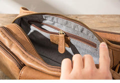 Leather Mens FANNY PACK MENS WAIST BAG HIP PACK BELT BAG FOR MEN - imessengerbags