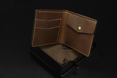 Handmade Leather Tooled League of Legends LOL Jinx Mens billfold Wallet Cool Leather Wallet Slim Wallet for Men - imessengerbags