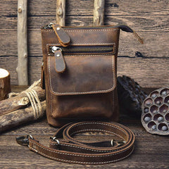 Leather Belt Pouch Mens Cases Waist Bag Hip Pack Belt Bag Fanny Pack Bumbag for Men - imessengerbags