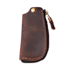 Handmade Leather Mens Cool Car Key Wallet Car Key Holder Car Key Case for Men - imessengerbags
