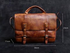 Genuine Leather Mens Cool Messenger Bag Briefcase Chest Bag Bike Bag Cycling Bag for men