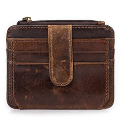Cool Leather Mens Wallet Slim Wallet Card Front Pocket Wallet for Men - imessengerbags
