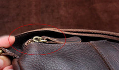 Genuine Leather Mens Bucket Bag Round Circle Bag Cool Weekender Bag Travel Bag Duffle Bags Overnight Bag Holdall Bag for men - imessengerbags