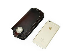 [On Sale] Handmade Mens Leather Biker Chain Wallet Cool Long Biker Wallet with Chain - imessengerbags