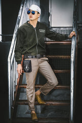 Cool Leather Mens Snake Biker Belt Pouch Waist Bag Drop Leg Bag for Men - imessengerbags