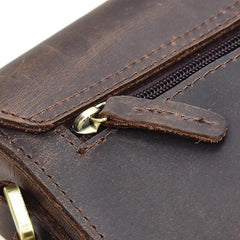 Genuine Leather Mens Cool Messenger Bag SHOULDER BAG CHEST BAG BIKE BAG CYCLING BAG