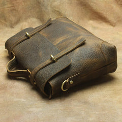 Vintage Mens Leather Briefcase Business Briefcase Work Bag Shoulder Bag For Men - imessengerbags