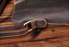 Handmade Leather Mens Cool Small Messenger Bag iPad Bag Chest Bag Bike Bag Cycling Bag for men - imessengerbags