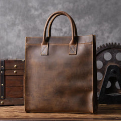 Genuine Leather Mens Cool Messenger Bag Handbag Briefcase Work Bag Business Bag for men