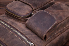 Genuine Leather Mens Cool Messenger Bag Work Bag Satchel Bag Briefcase Bag for men - imessengerbags